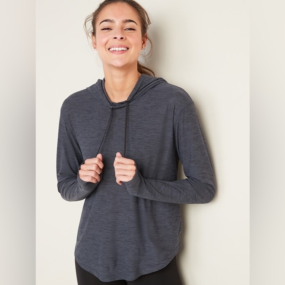 Old Navy Breathe On Black Lightweight Hooded Pullover Women’s 3XL -Sport,athlete